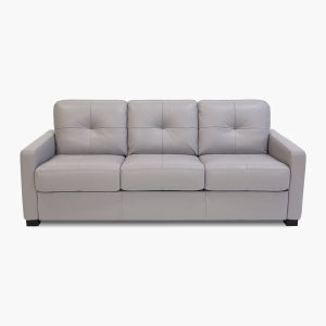 Italia Dove Leather Queen Sleeper